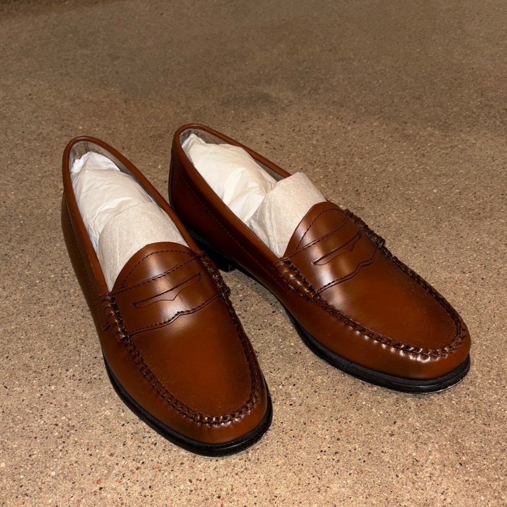 G.H. Bass & Co. Tan Leather Loafers